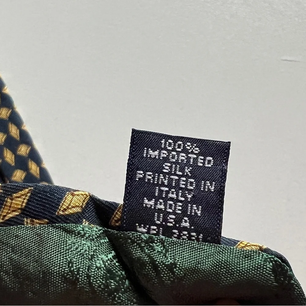 Tommy Hilfiger Split Printed Silk Tie
